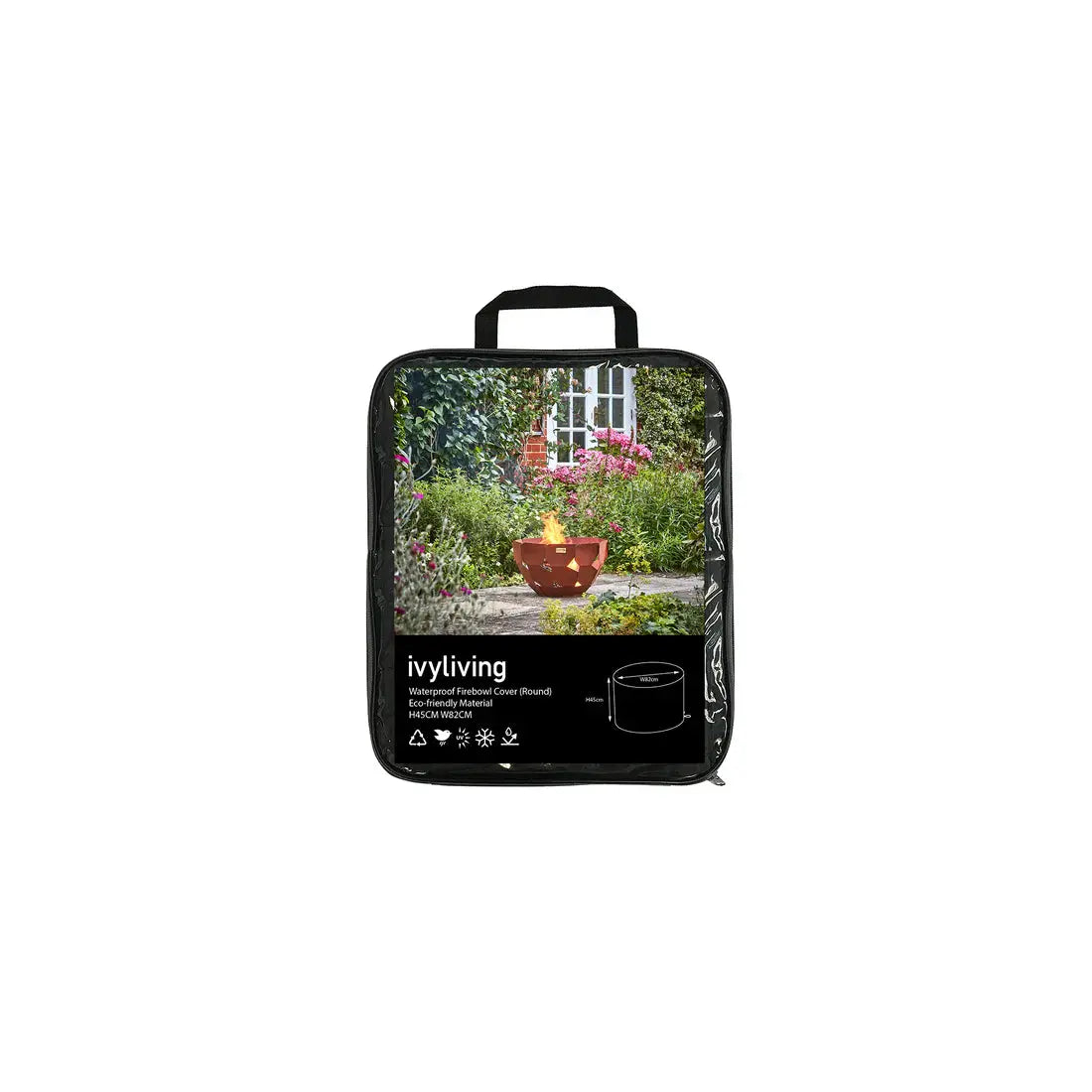 Waterproof Fire Pit Cover in Eco-friendly Material (Round)  Nicholas John Interiors