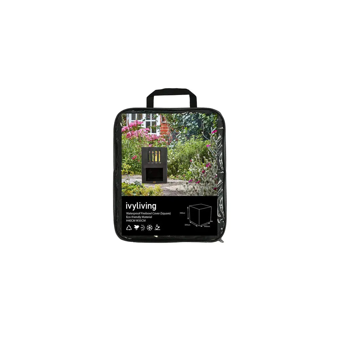 Waterproof Fire Pit Cover in Eco-friendly Material (Square)  Nicholas John Interiors