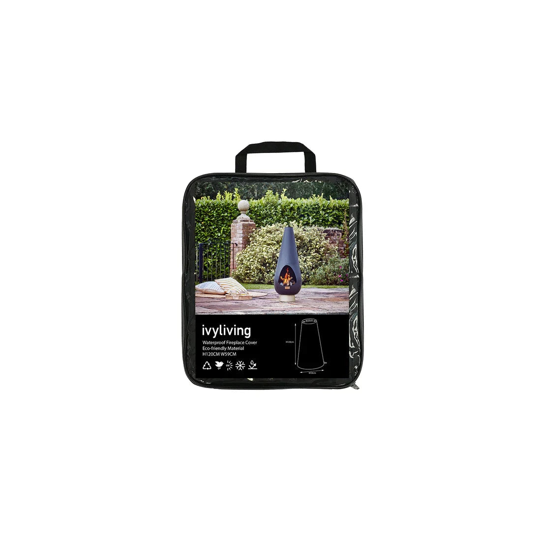 Waterproof Fireplace Cover in Eco-friendly Material  Nicholas John Interiors