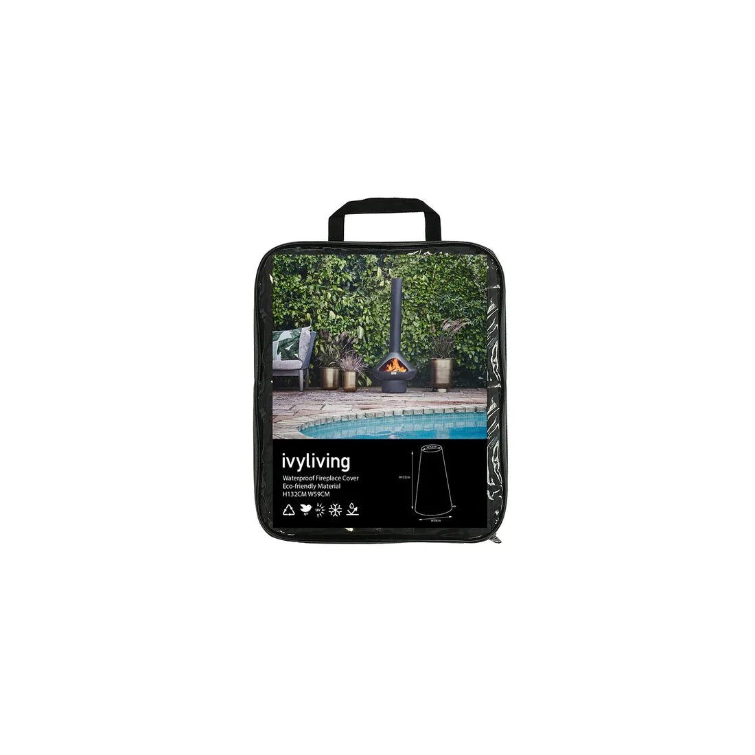 Waterproof Fireplace Cover in Eco-friendly Material  Nicholas John Interiors