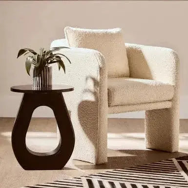 Watsa Black Finish Mango Wood Accent Table   Nicholas John Interiors