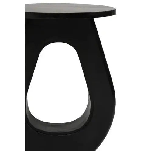 Watsa Black Finish Mango Wood Accent Table   Nicholas John Interiors
