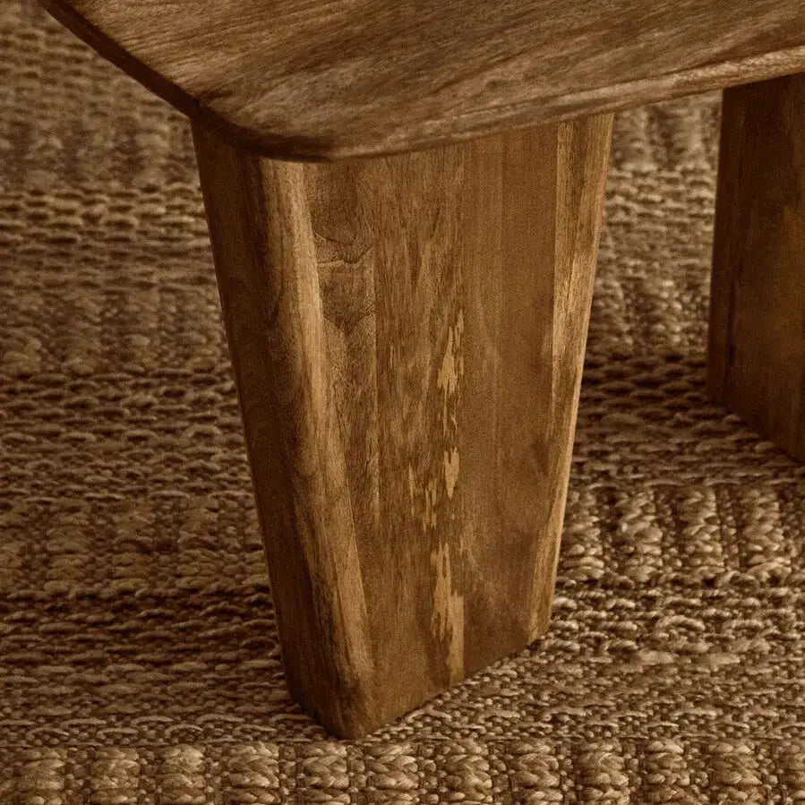 Watsa Natural Finish Mango Wood Coffee Table   Nicholas John Interiors