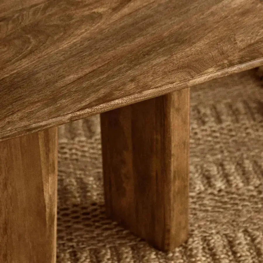 Watsa Natural Finish Mango Wood Coffee Table   Nicholas John Interiors