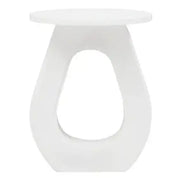 Watsa Whitewash Mango Wood Accent Table   Nicholas John Interiors