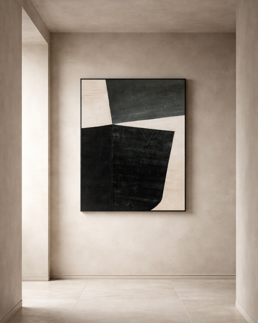 Tommy Franks Wedge Painting   Nicholas John Interiors