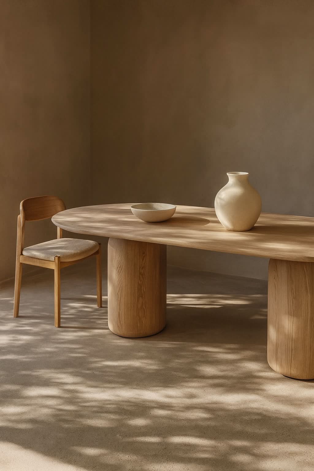 Basilca Dining Table 270 - Ash Oak   Nicholas John Interiors