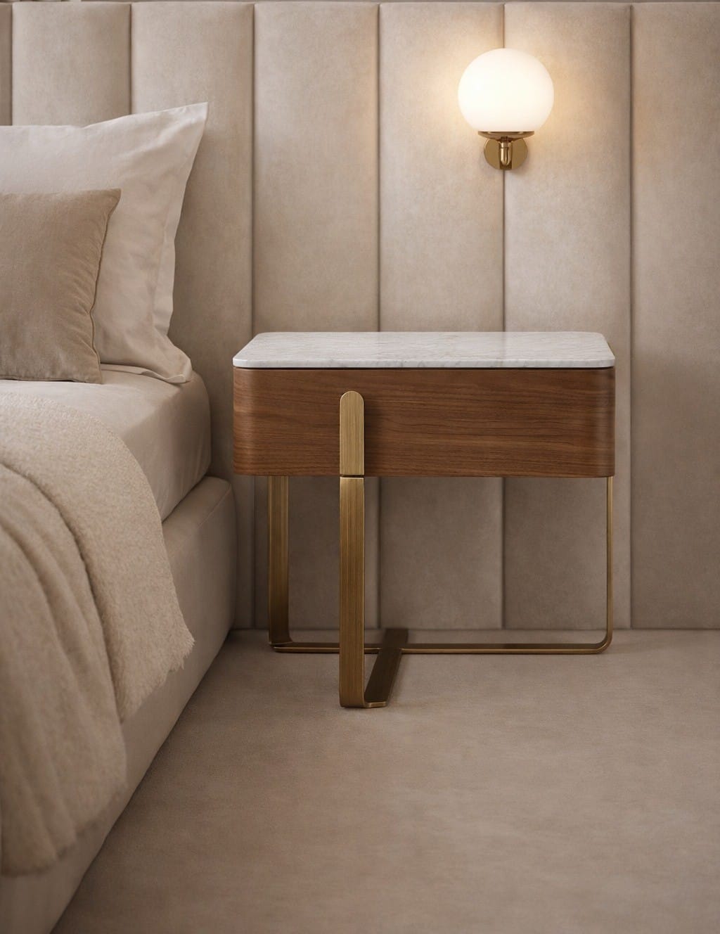 Aurelia Bedside Table   Nicholas John Interiors