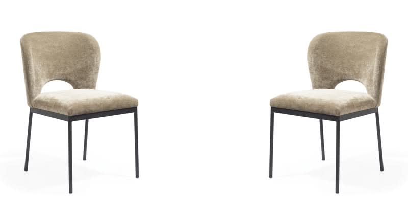 Wolfie Dining Chair - Set of 2 - Olive   Nicholas John Interiors