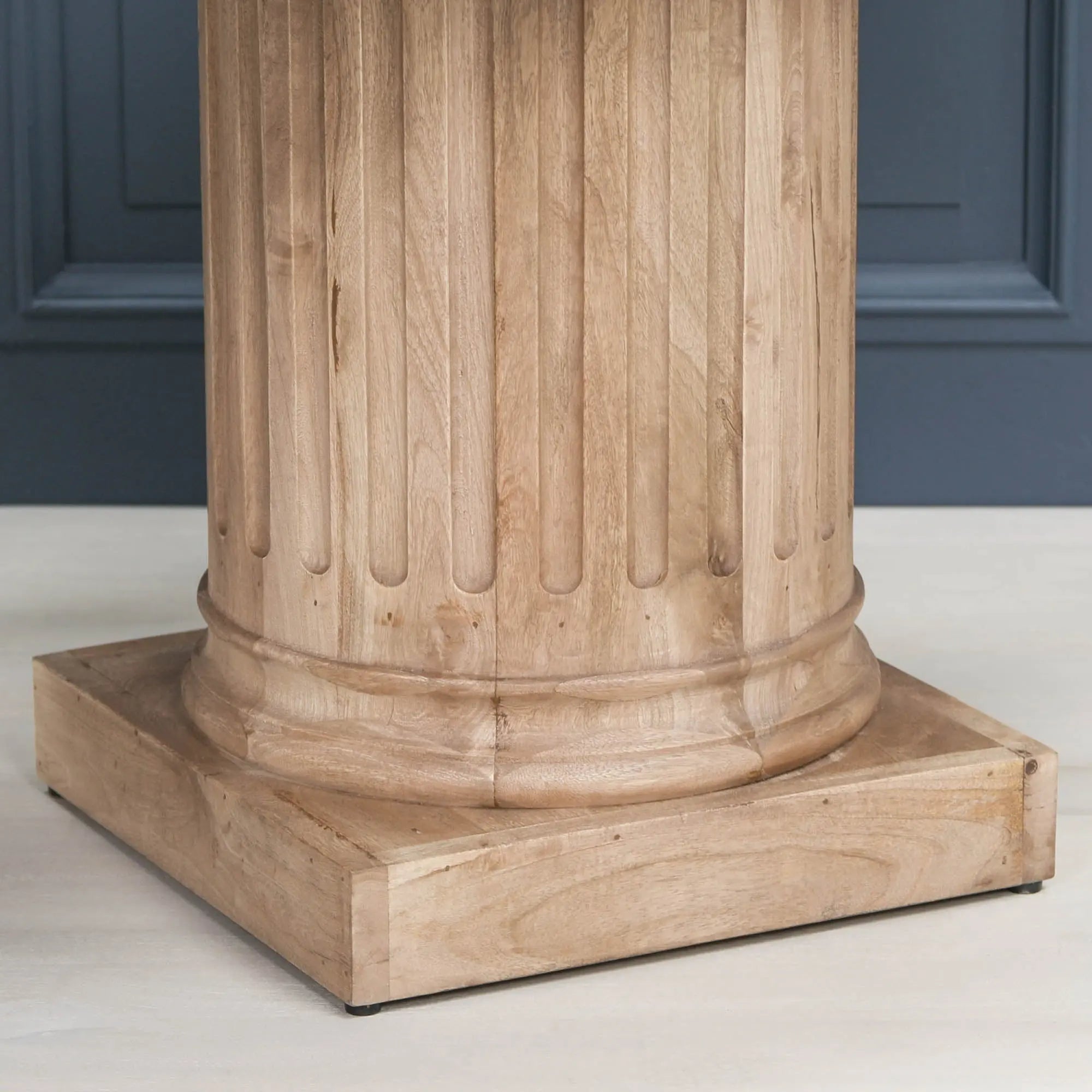 Wooden Column Rectangular Dining Table 220cm   Nicholas John Interiors