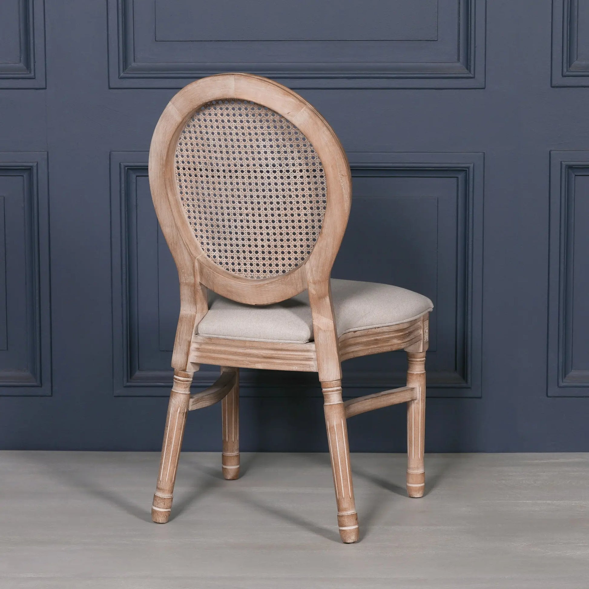 Wooden Louis Upholstered Dining Chair   Nicholas John Interiors