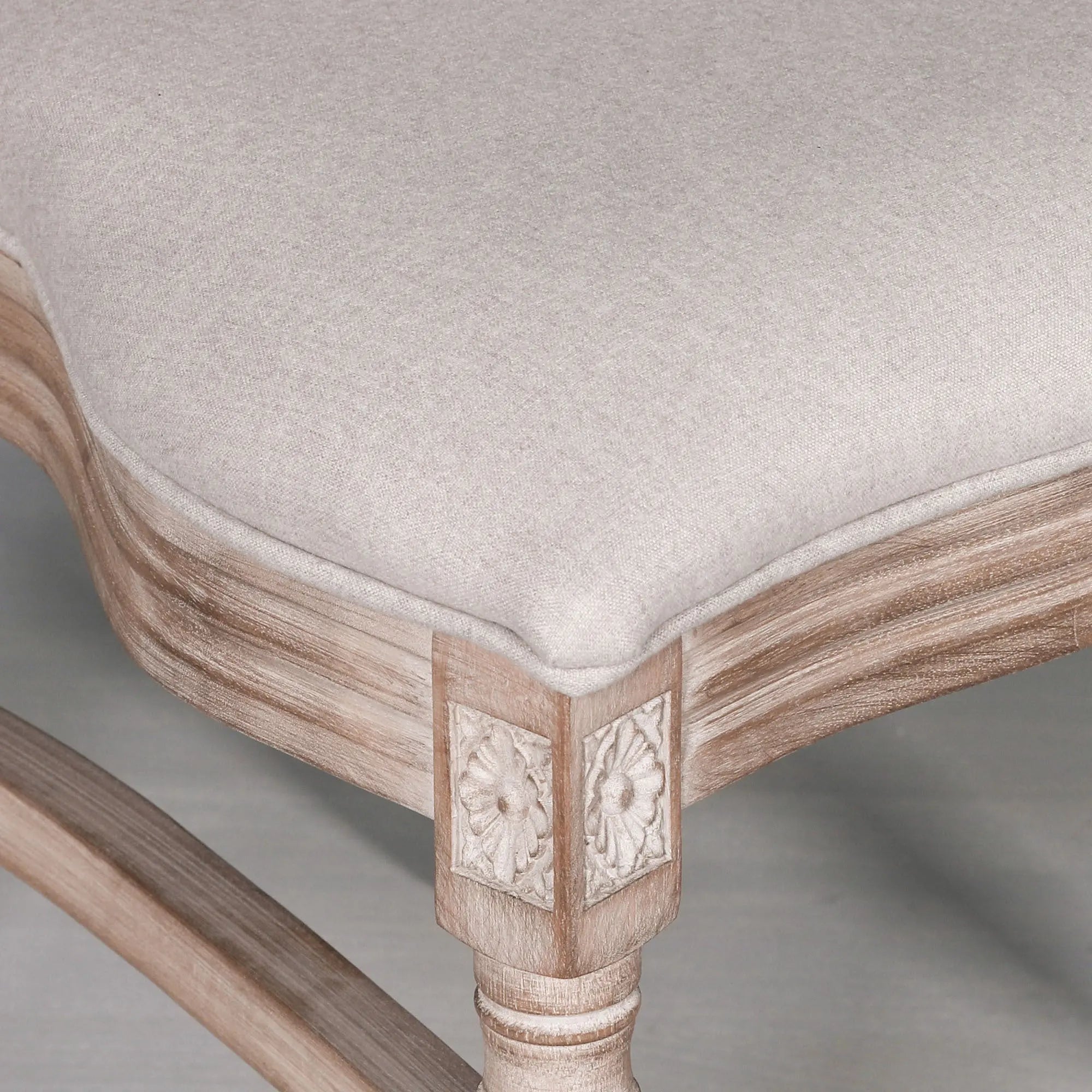 Wooden Louis Upholstered Dining Chair   Nicholas John Interiors