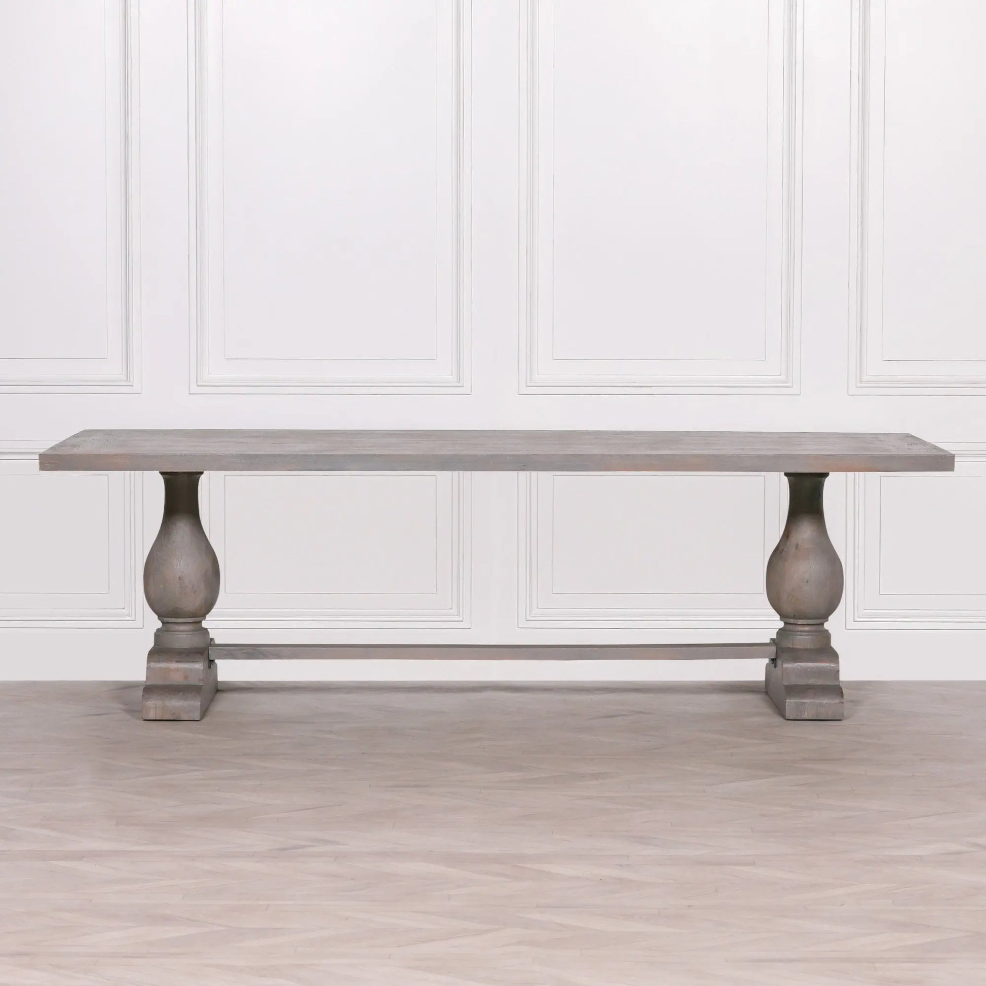 Wooden Rustic Rectangular Dining Table 260cm   Nicholas John Interiors