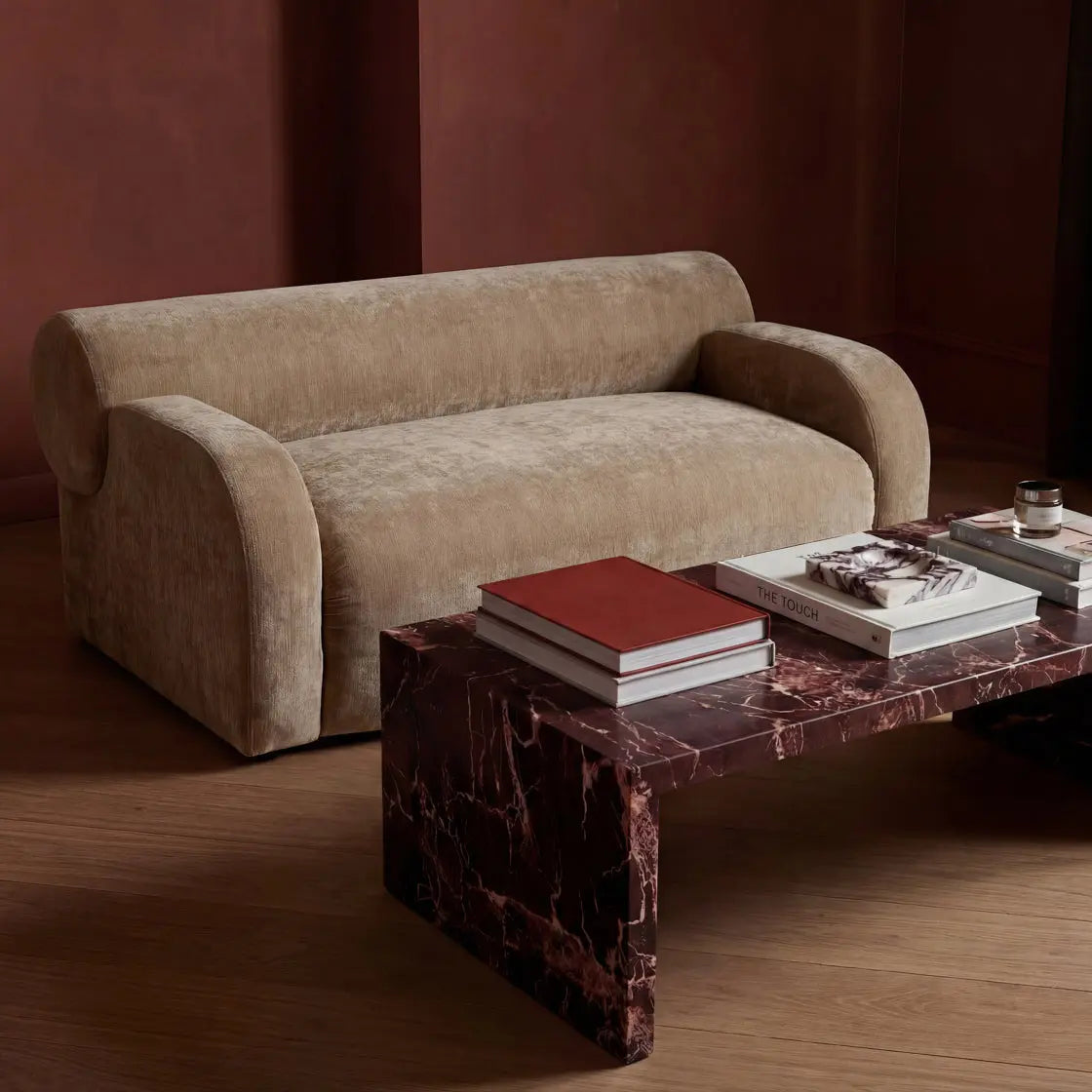 Ashford & Grey Wynn Rosso Levanto Coffee Table