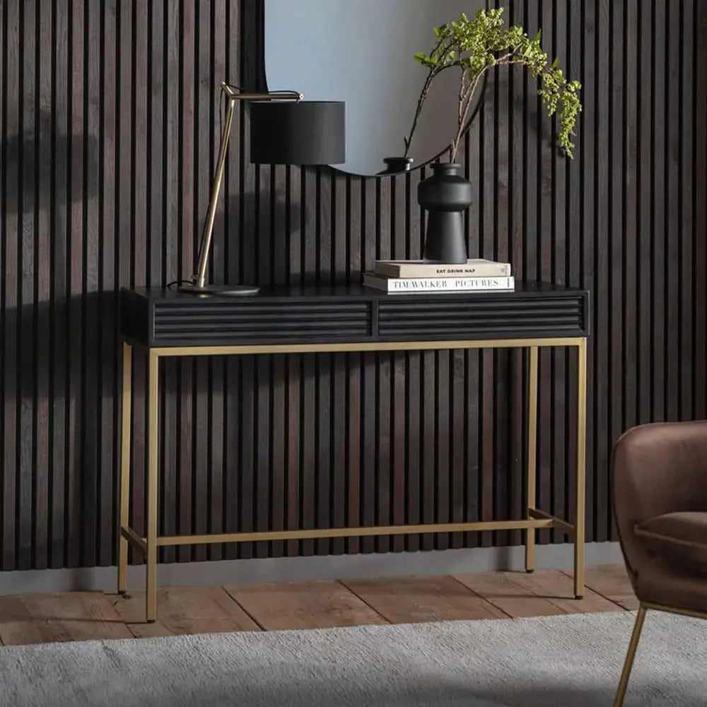 Yantai 2 Drawer Console Table   Nicholas John Interiors