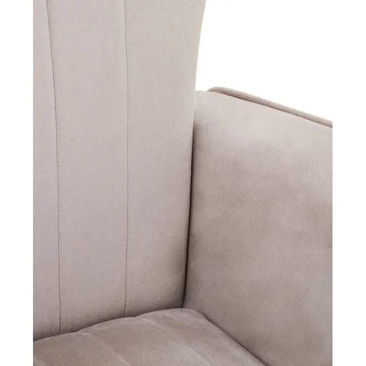 Zamora Mink Velvet Accent Chair with Gold Legs   Nicholas John Interiors