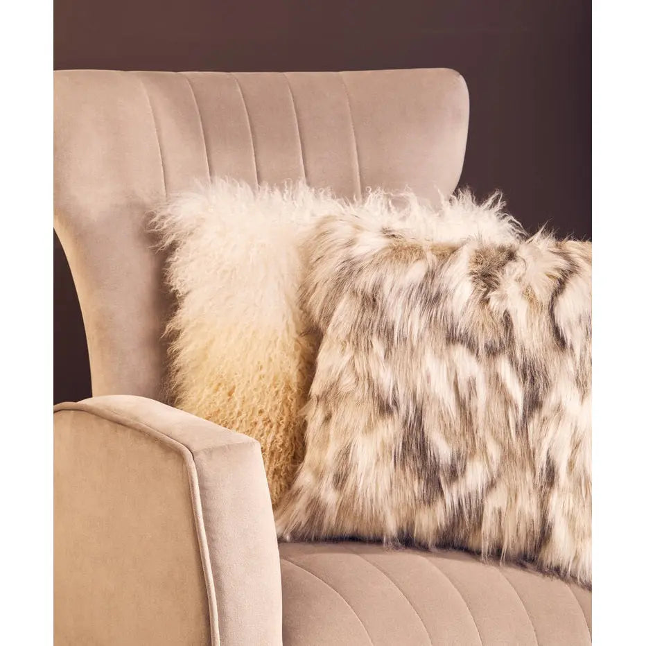 Zamora Mink Velvet Accent Chair with Gold Legs   Nicholas John Interiors