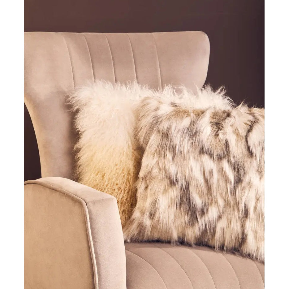 Zamora Mink Velvet Accent Chair with Gold Legs   Nicholas John Interiors