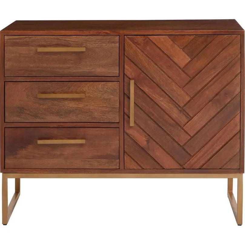 Zaniah Mango Wood Small Sideboard   Nicholas John Interiors