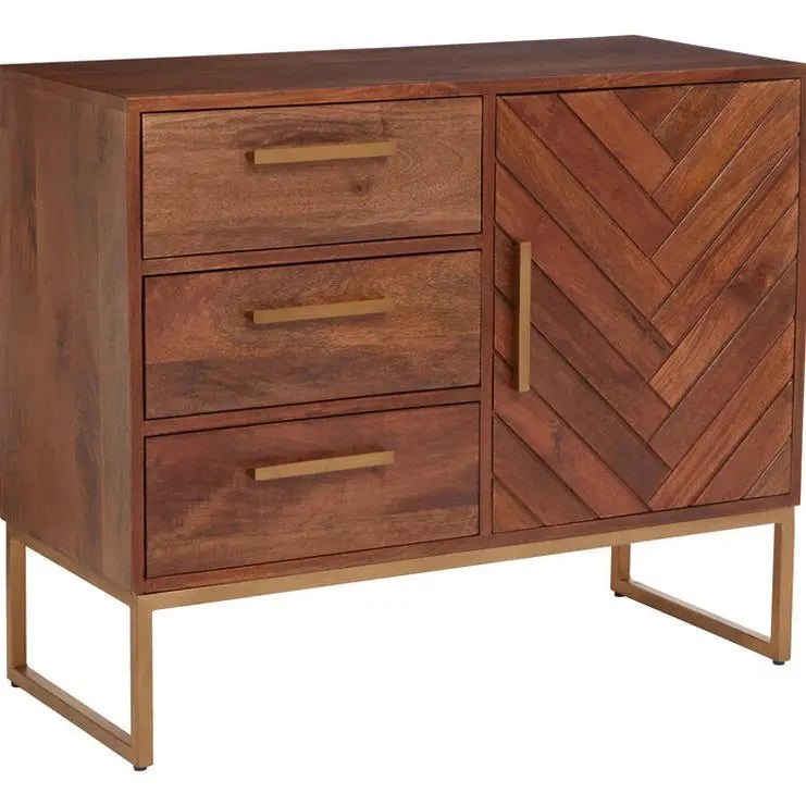 Zaniah Mango Wood Small Sideboard   Nicholas John Interiors