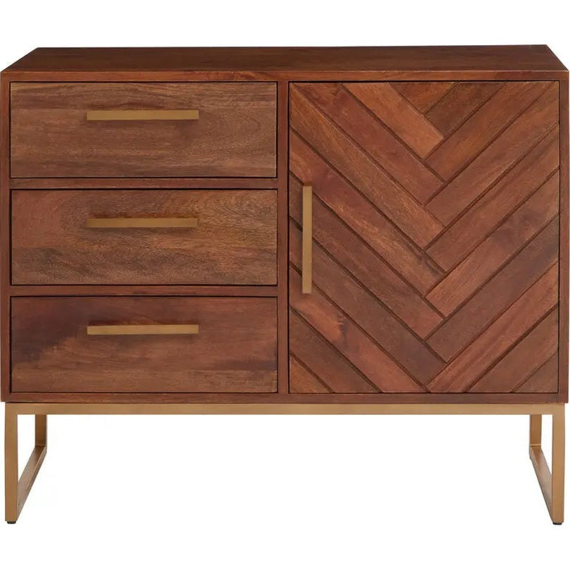 Zaniah Mango Wood Small Sideboard   Nicholas John Interiors