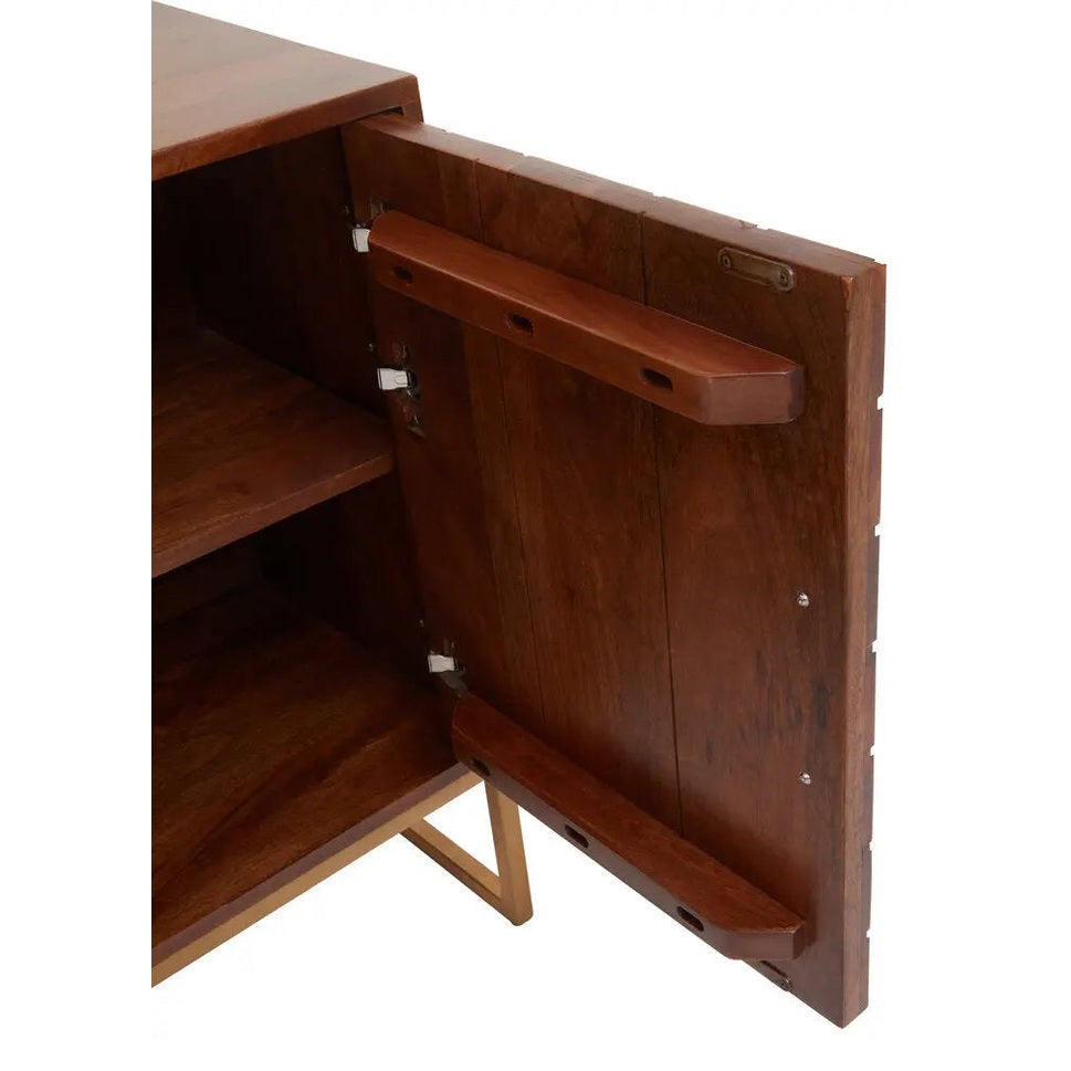 Zaniah Mango Wood Small Sideboard   Nicholas John Interiors
