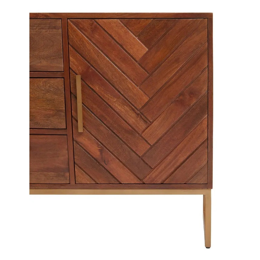 Zaniah Mango Wood Small Sideboard   Nicholas John Interiors