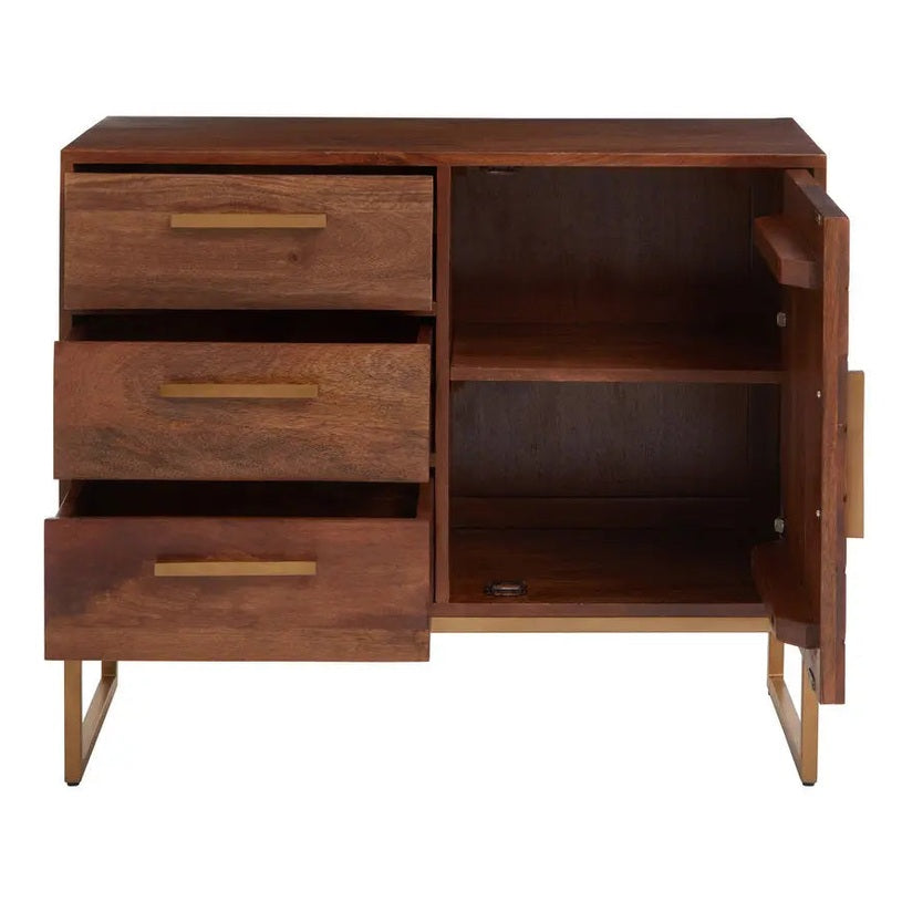 Zaniah Mango Wood Small Sideboard   Nicholas John Interiors