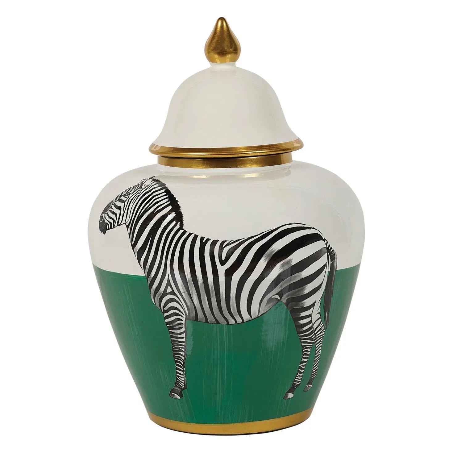 Zebra Jar Small   Nicholas John Interiors