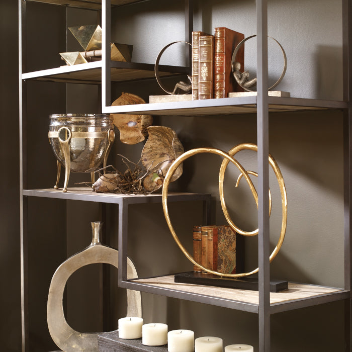 Uttermost Lounging Reader Antique Bookends Set of 2
