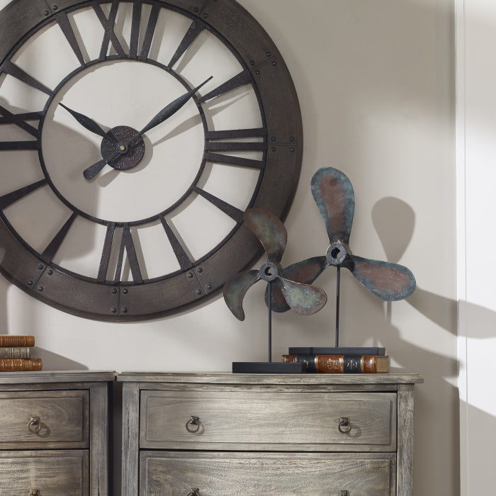 Uttermost Propellers Rust Sculptures - Set of 2