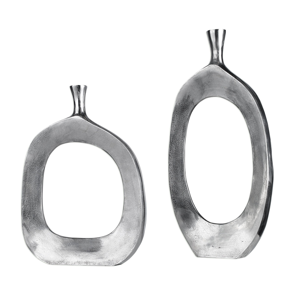  Cierra Aluminum Vases S/2