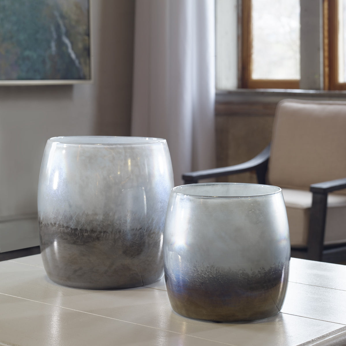 Uttermost Tinley Blown Glass Bowls - Set of 2