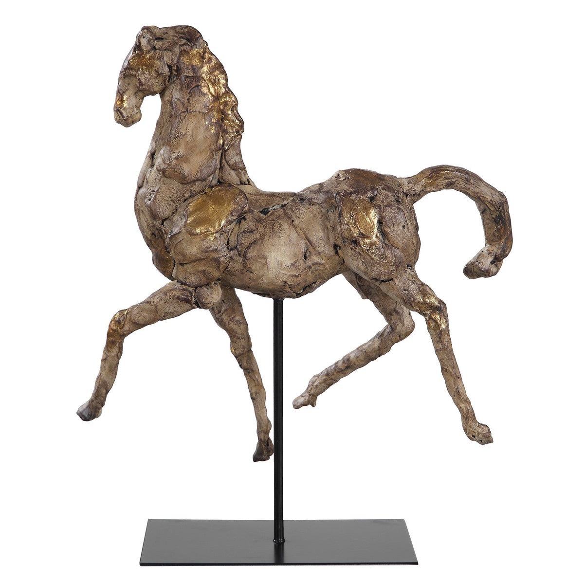  Caballo Dorado Horse Sculpture