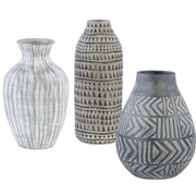  Natchez Geometric Vases, S/3