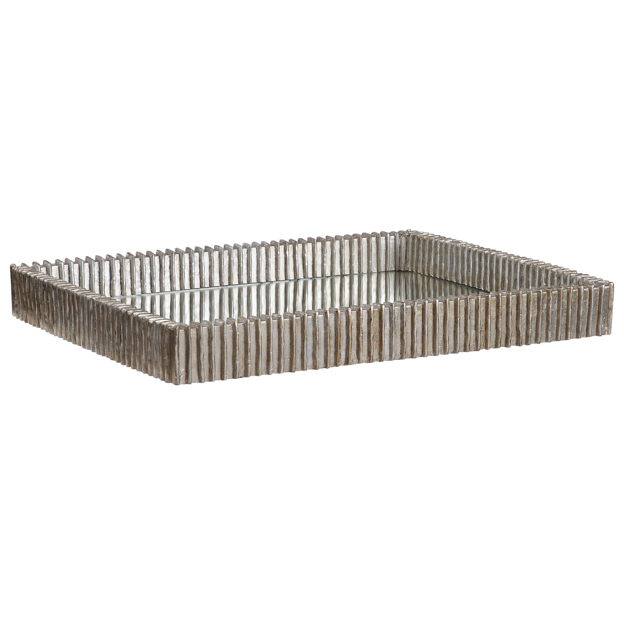  Talmage Silver Mirrored Tray