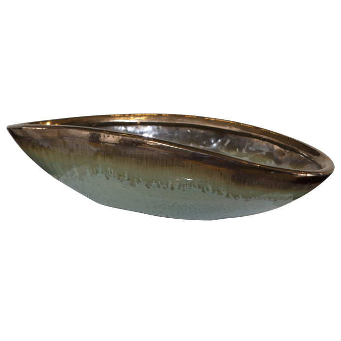 Uttermost Iroquois Indoor-Outdoor Green Glaze Bowl