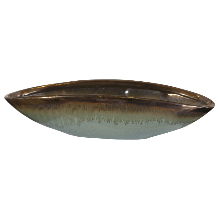 Uttermost Iroquois Indoor-Outdoor Green Glaze Bowl