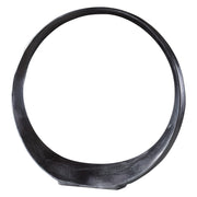  Orbits Black Nickel Large Ring Sculpture