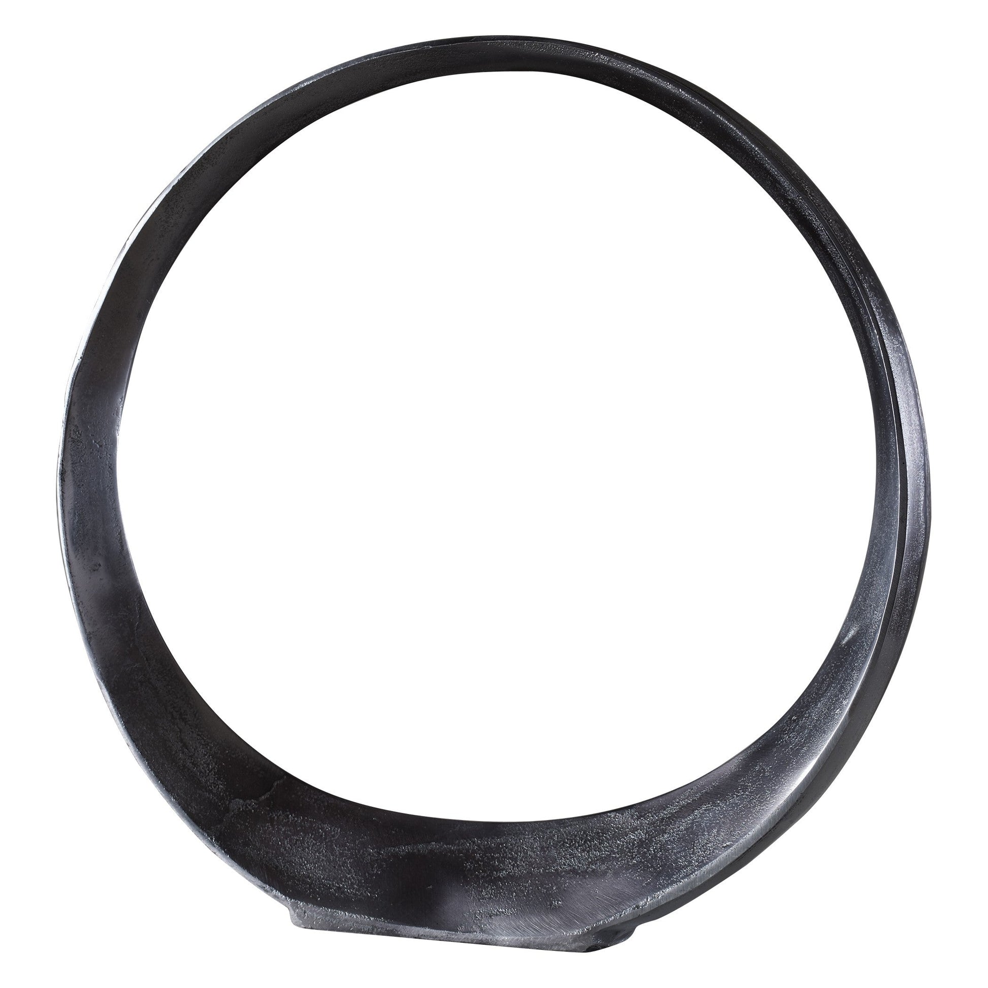  Orbits Black Nickel Large Ring Sculpture