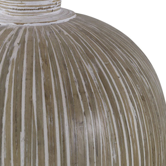 Uttermost Islander White Washed Vases - Set of 2