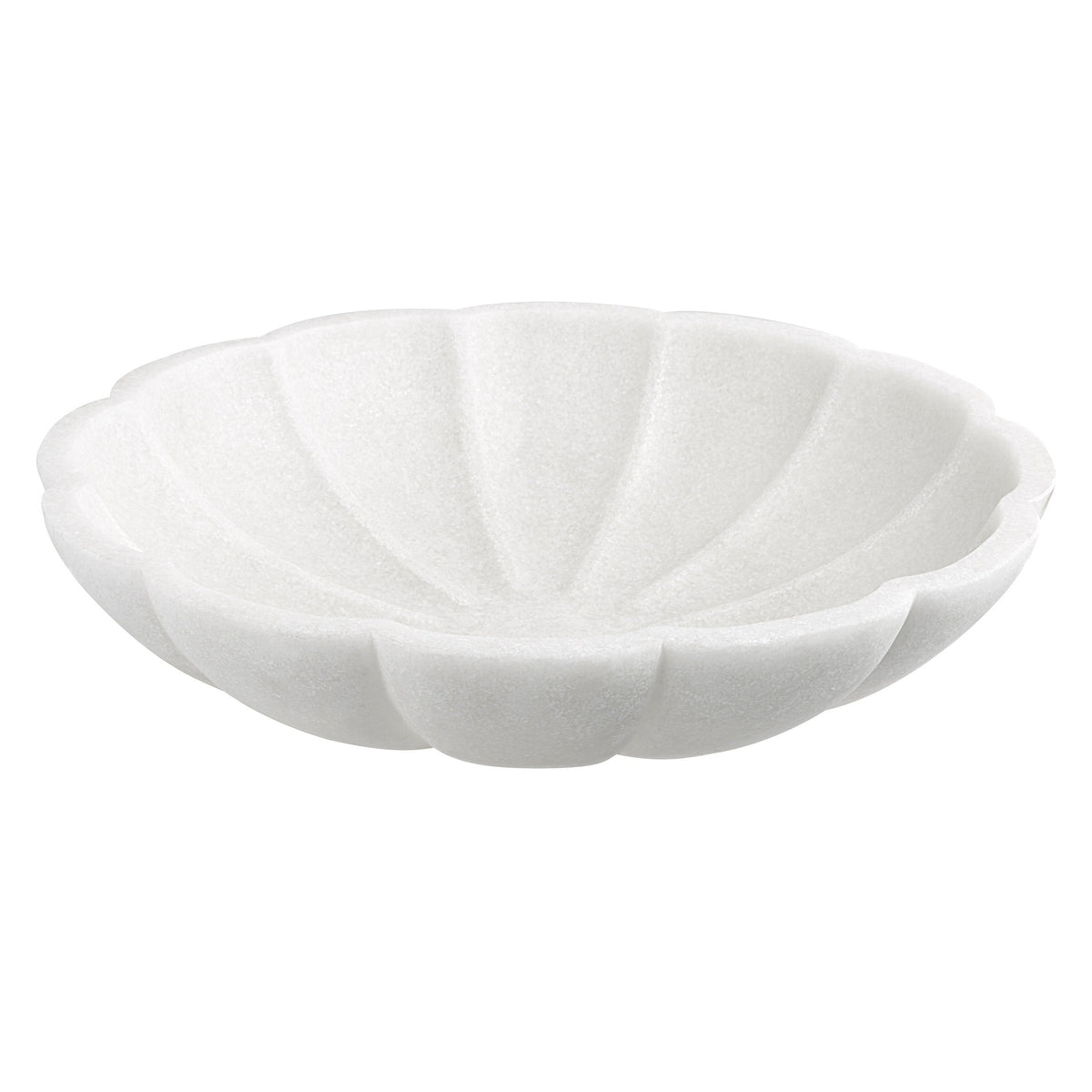 Petal Ivory Ricestone Indoor-Outdoor Bowl