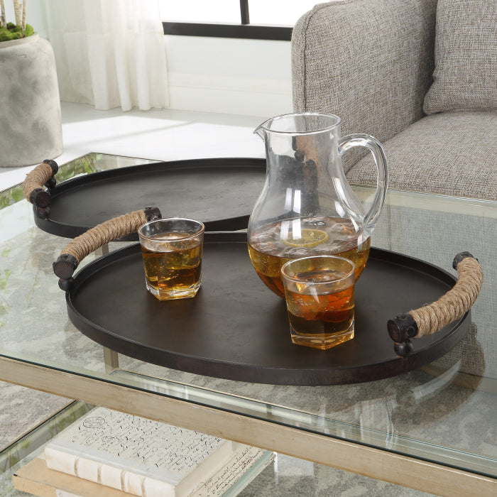 Uttermost Viggo Bronze Trays - Set of 2