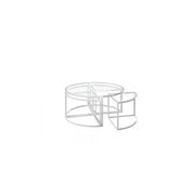 Adele Round Glass Grande Coffee Table Set Coffee Table
