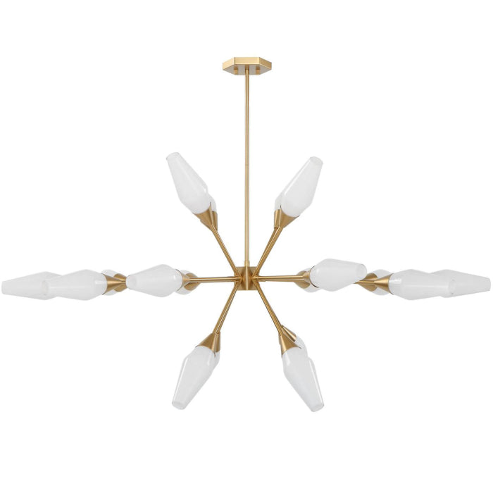 Uttermost Agapanthus 18 Light Pendant in Brass