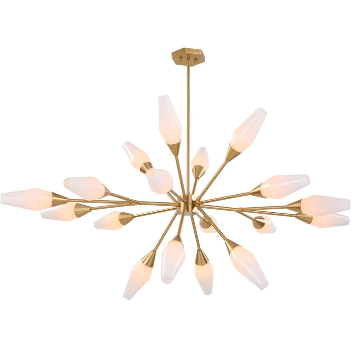 Uttermost Agapanthus 18 Light Pendant in Brass