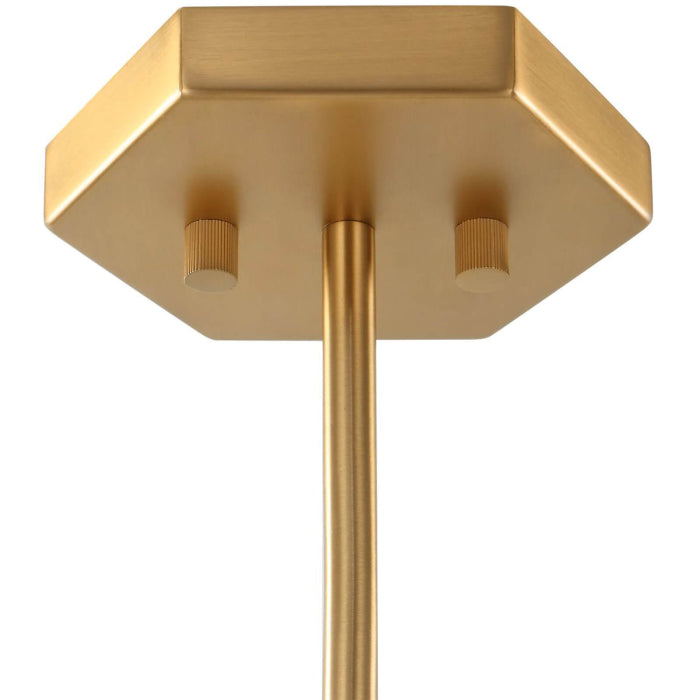 Uttermost Agapanthus 18 Light Pendant in Brass
