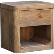 Keiichi Reclaimed Pine 1 Drawer Bedside Table