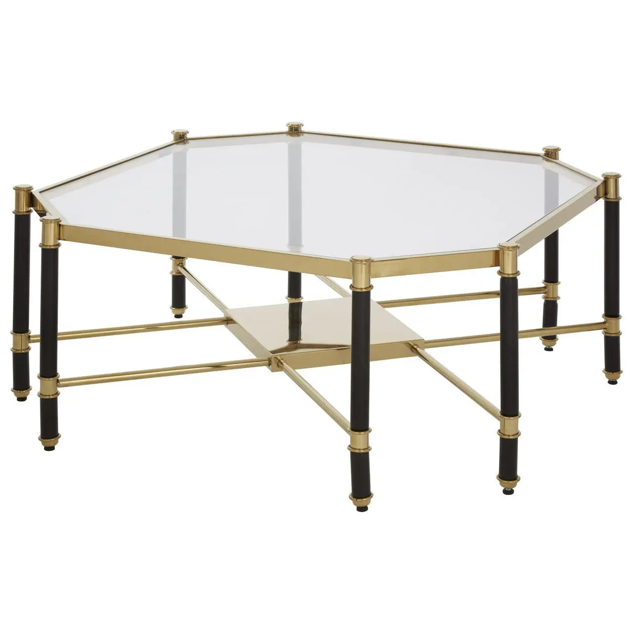 Aleesia Champagne Finish Coffee Table Coffee Table