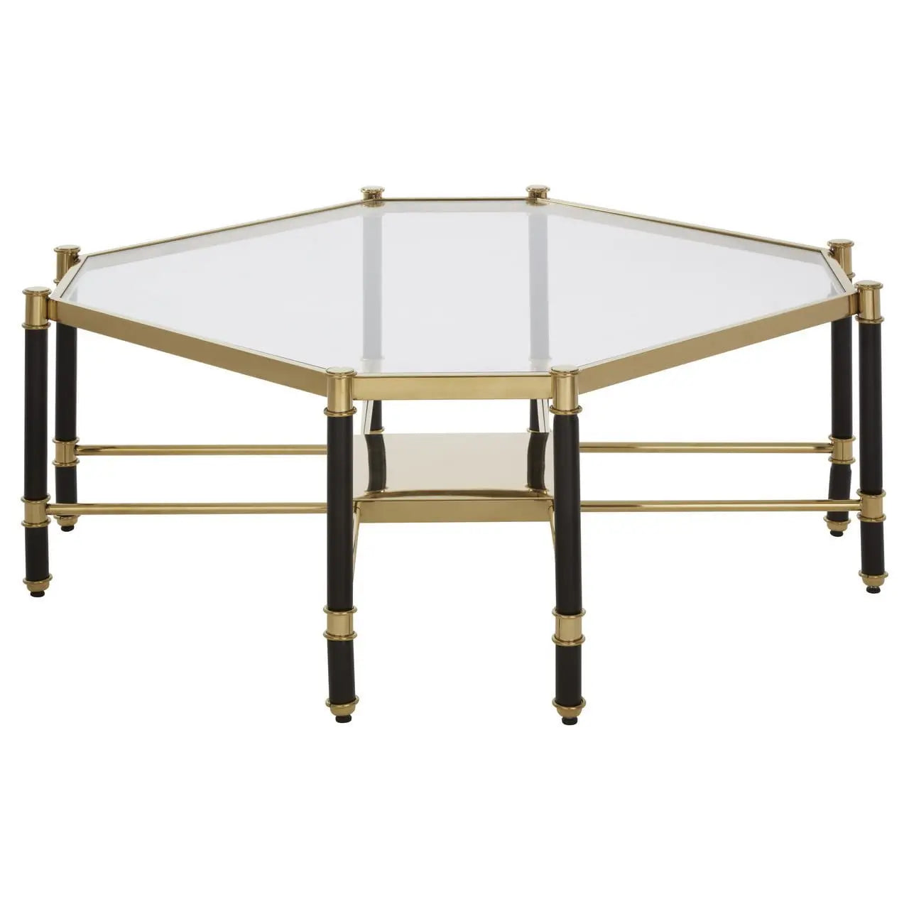 Aleesia Champagne Finish Coffee Table Coffee Table